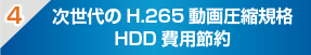 次世代のH.265 動画圧縮規格HDD費用節約